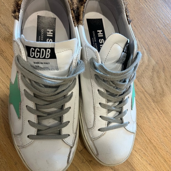 Golden Goose Hi Star sneakers with leopard-print heel tab - Picture 11 of 11